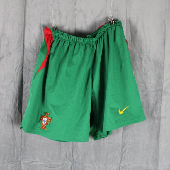 Team Portugal Soccer Shorts (Retro) - 2004 Away Shorts by Nike - Men's Medium - Picture 1 of 5